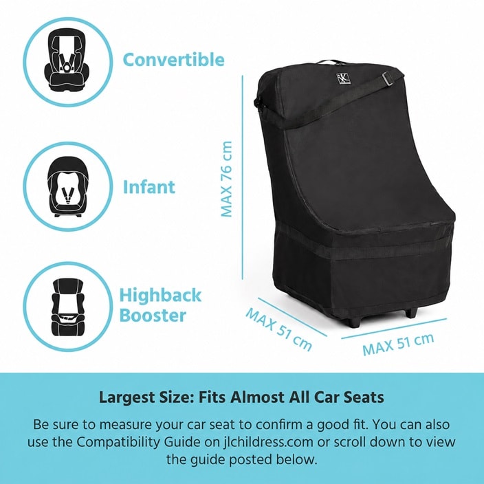 Kuljetuslaukku Turvaistuimelle -JL Childress Car Seat Travel Bag