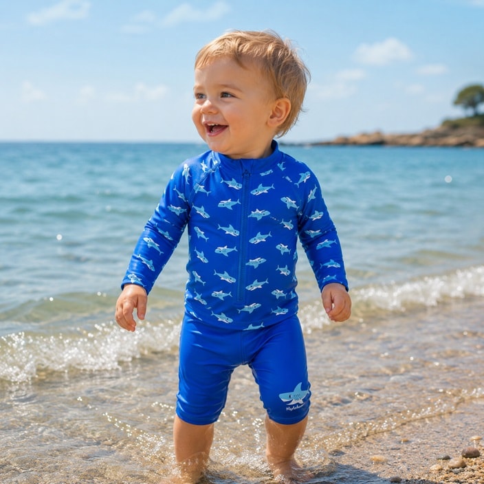 Lasten UV-Uimapuku - Playshoes Hai