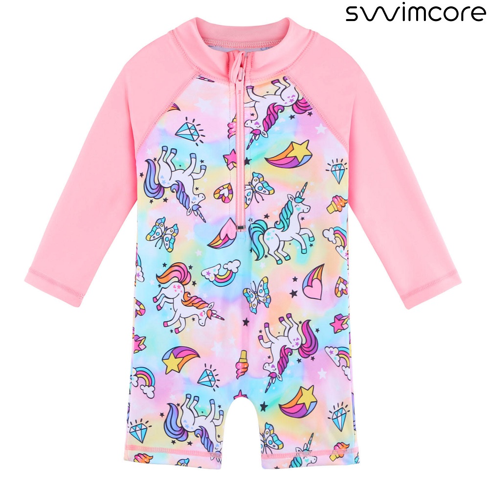 Lasten UV-uimapuku Swimcore Pink Unicorn