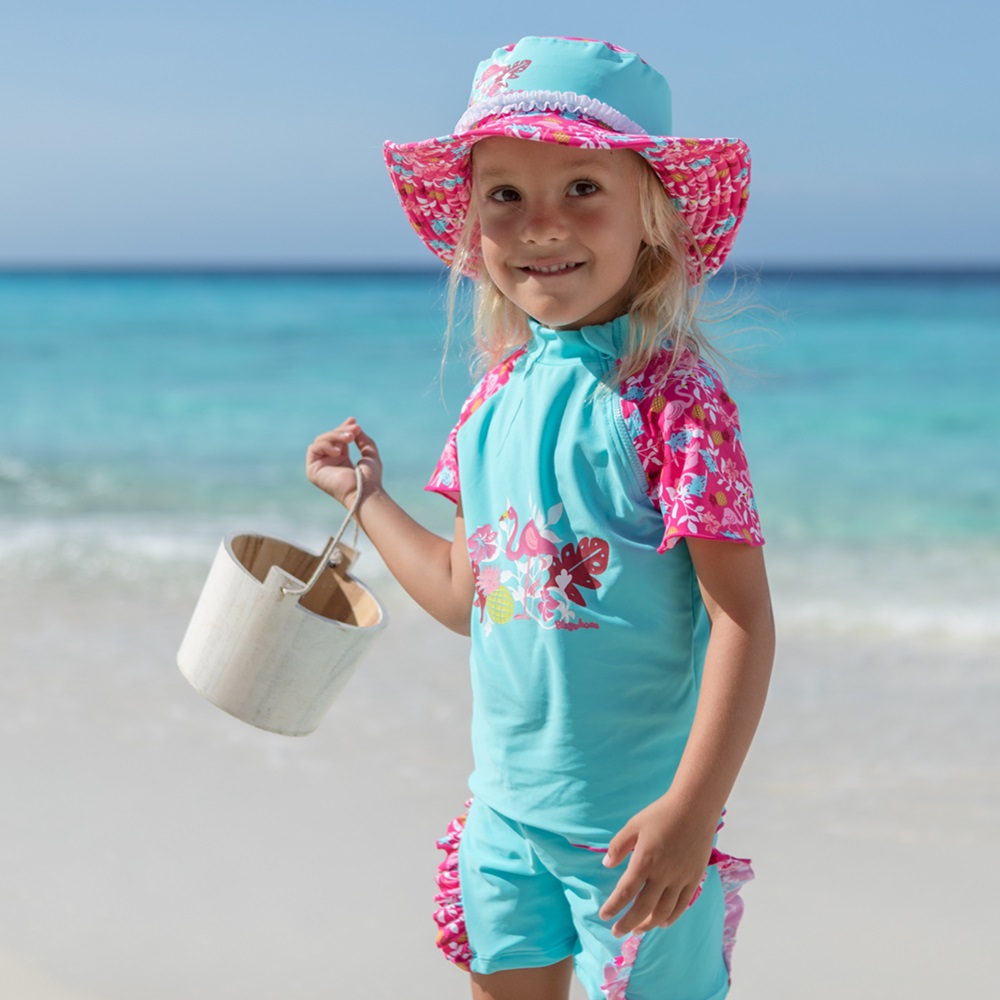 Playshoes Lasten UV-Uimapuku - Flamingo