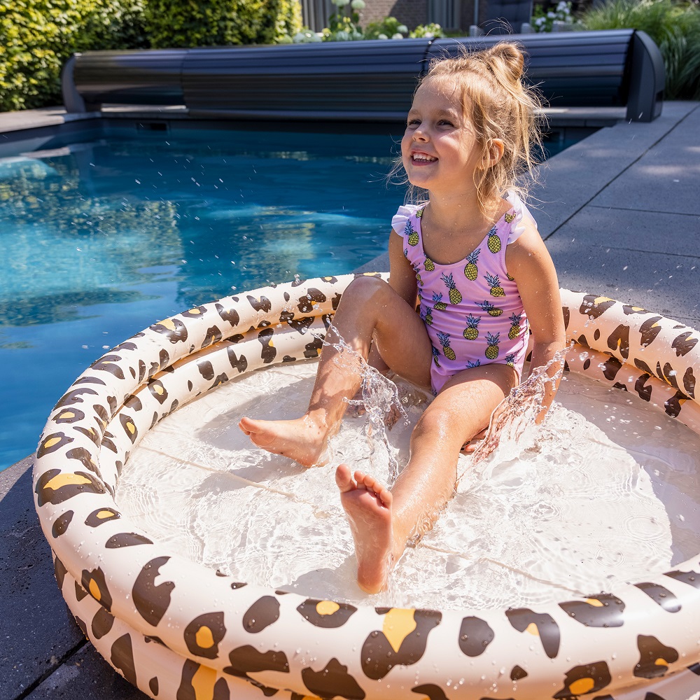 Lasten puhallettava uima-allas Swim Essentials Beige Leopard