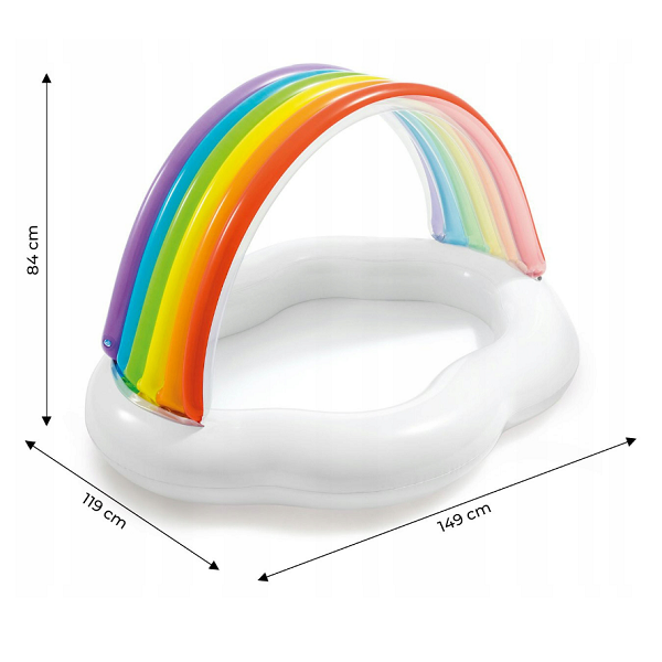 Lasten Puhallettava uima-allas Intex Cloud and Rainbow