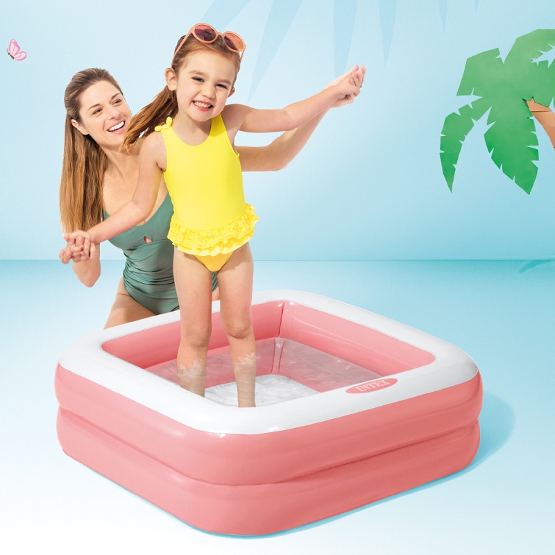 Puhallettava lastenallas Intex Play Box Pink