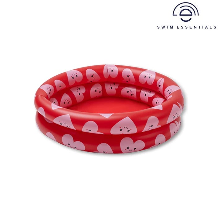 Puhallettava lastenallas Swim Essentials Mini Pool Red Hearts