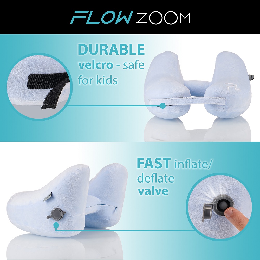 Lasten puhallettava niskatyyny Flowzoom Air