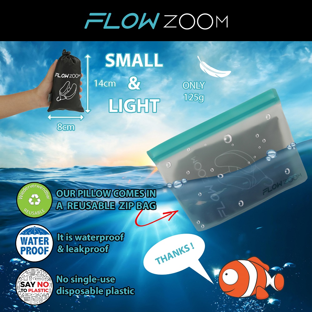 Lasten puhallettava niskatyyny Flowzoom Air