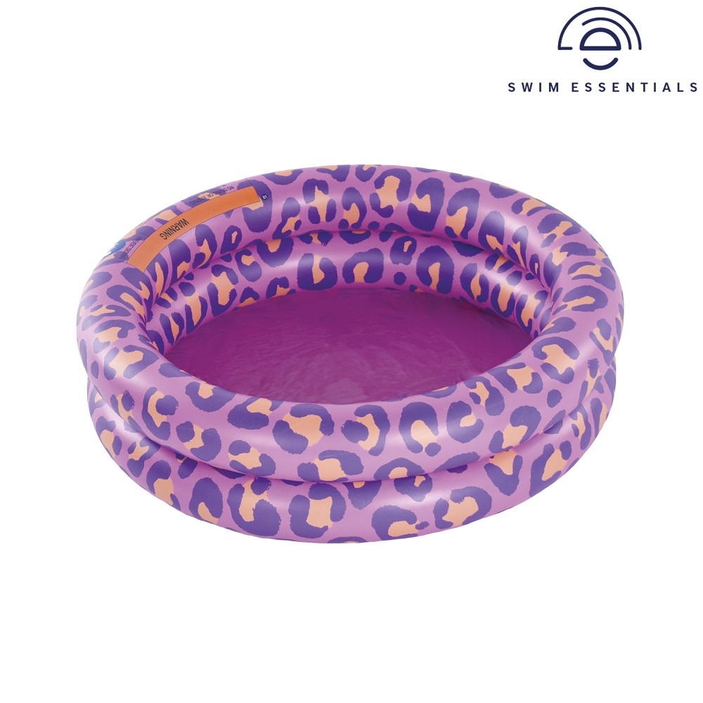 Lasten Puhallettava uima-allas Swim Essentials Purple Leopard Mini