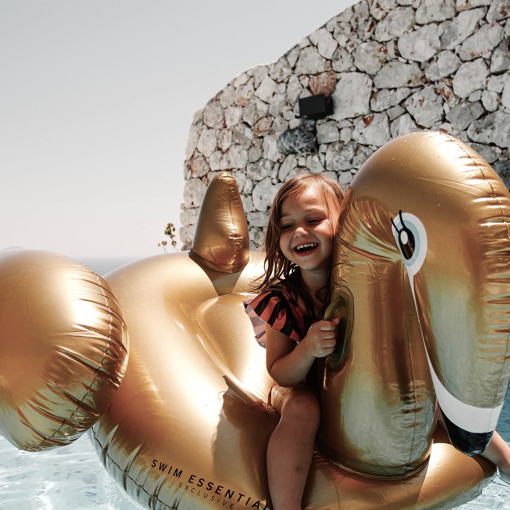 Lasten uimapatja uimalelu Swim Essentials Golden Swan XL