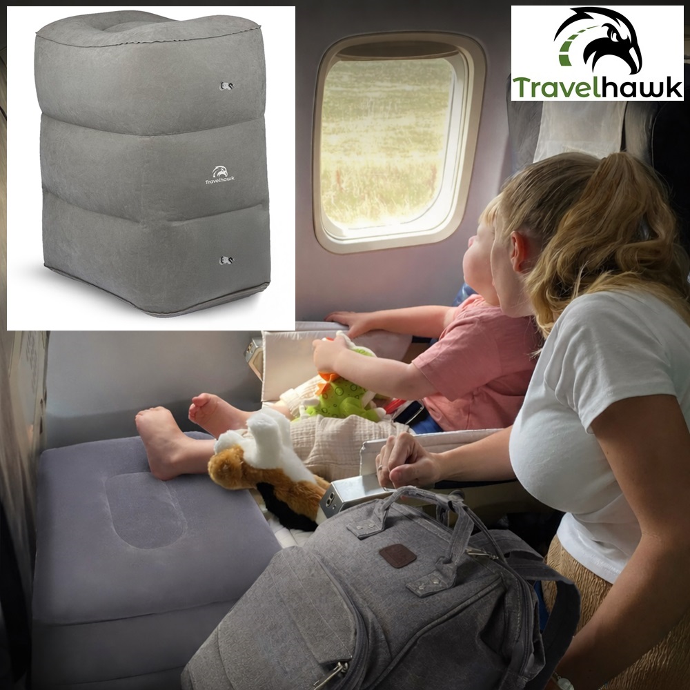 Puhalettava Lentosänky - Jalkatuki Travelhawk