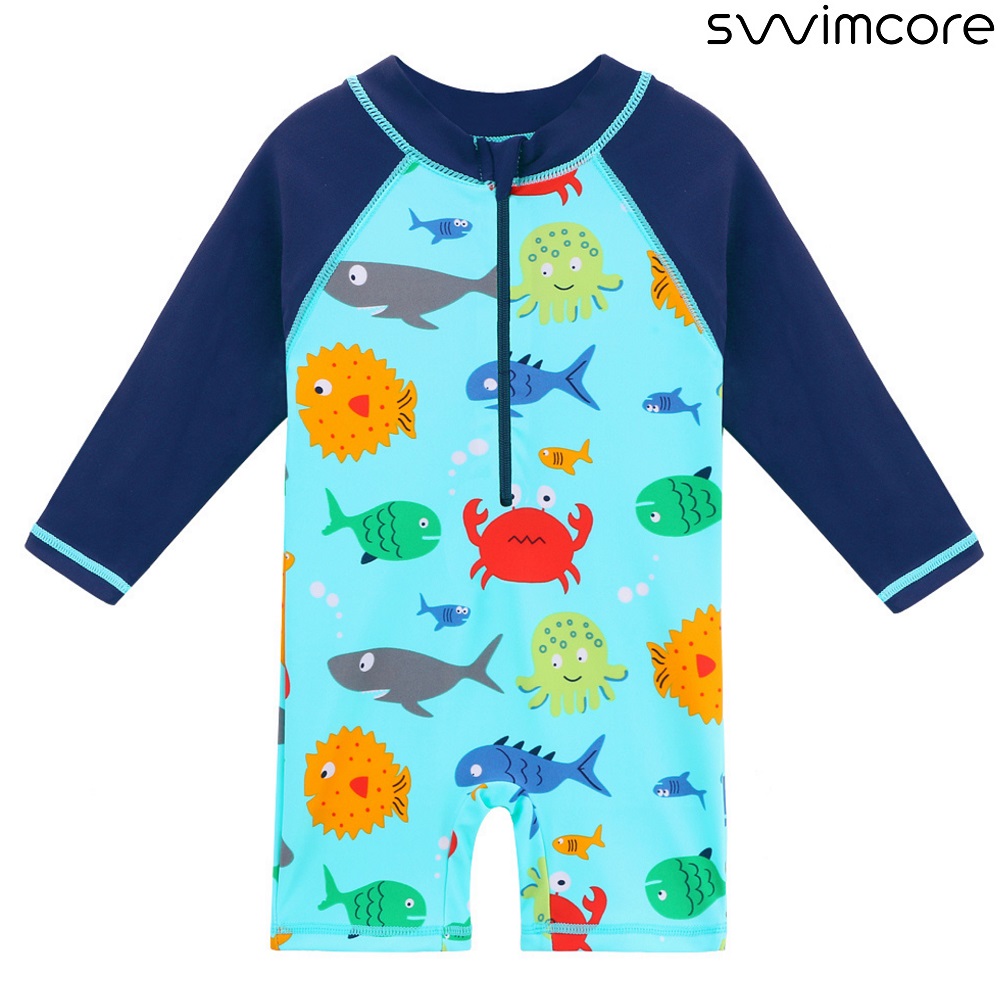 Lasten UV-uimapuku Swimcore Blue Sealife