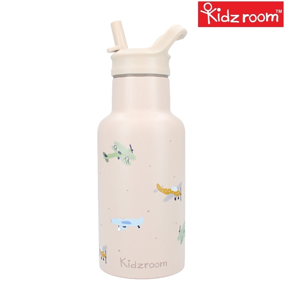 Lasten teräs joumapullo Kidzroom Aircrafts