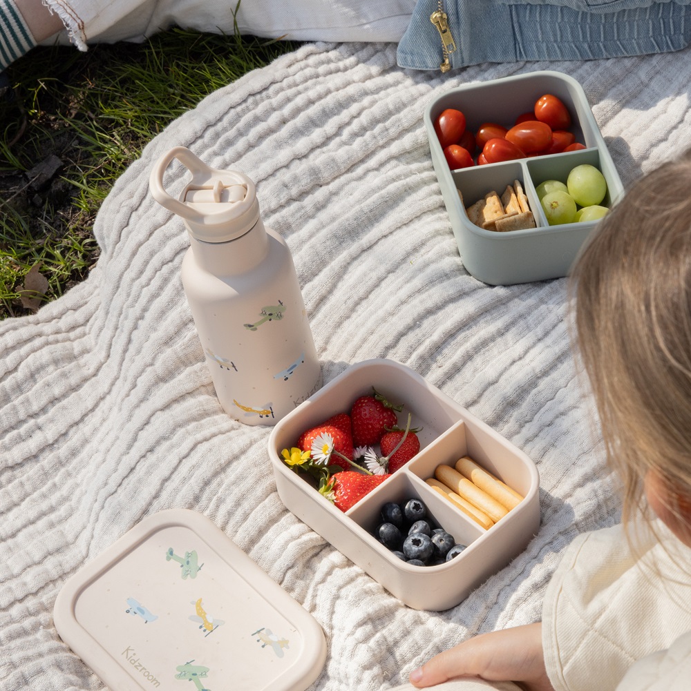 Lasten teräs joumapullo Kidzroom Aircrafts