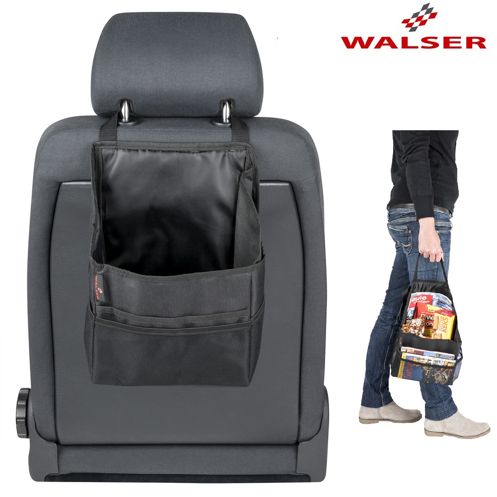Jarjestelija autoon Walser Portabag musta kannettava