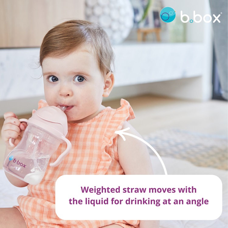Lasten pillimuki ja juomapullo B.box Sippy Cup Blush